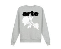 Arte Antwerp Blur Flower Crewneck Grey AW24 131C