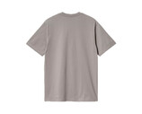 Carhartt WIP SS University Script T-Shirt Misty Grey White I034852.2DF.XX.03