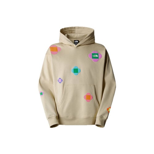 U TNF X Yinka Ilori Let's Blossom Together Hoodie Gravel NF0A89C43X4