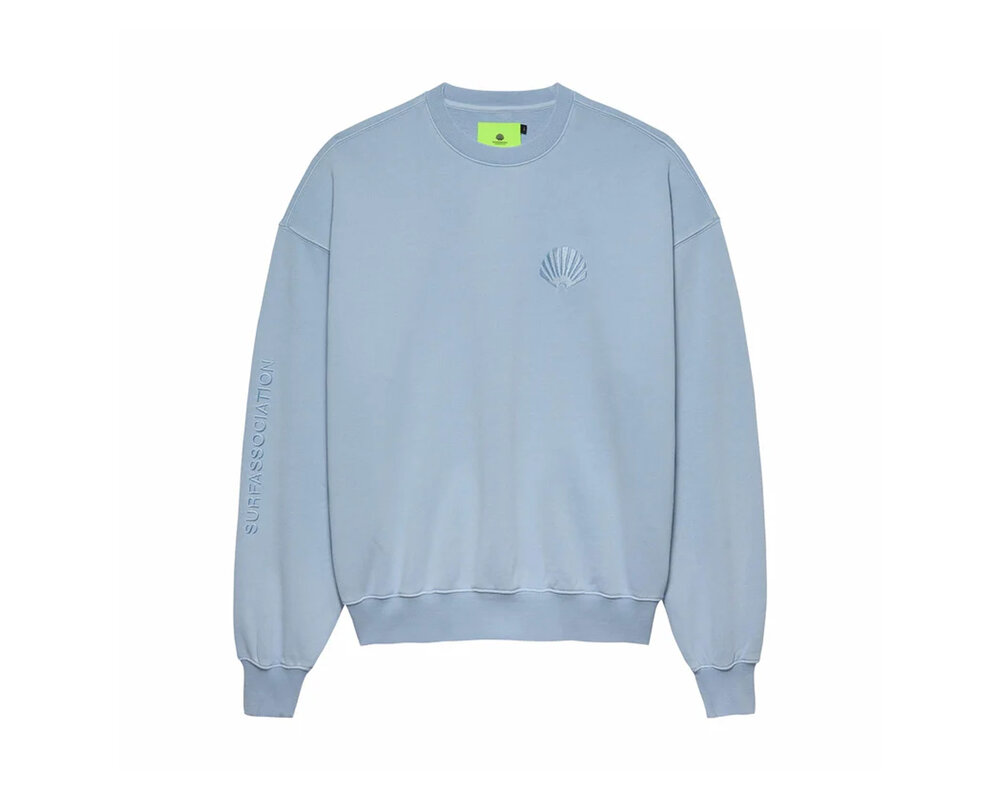 New Amsterdam Surf Association Logo Crewneck Tonal Skyway 2402091001