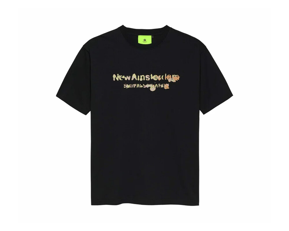 New Amsterdam Surf Association Aquarelle Tee Black 2402086002