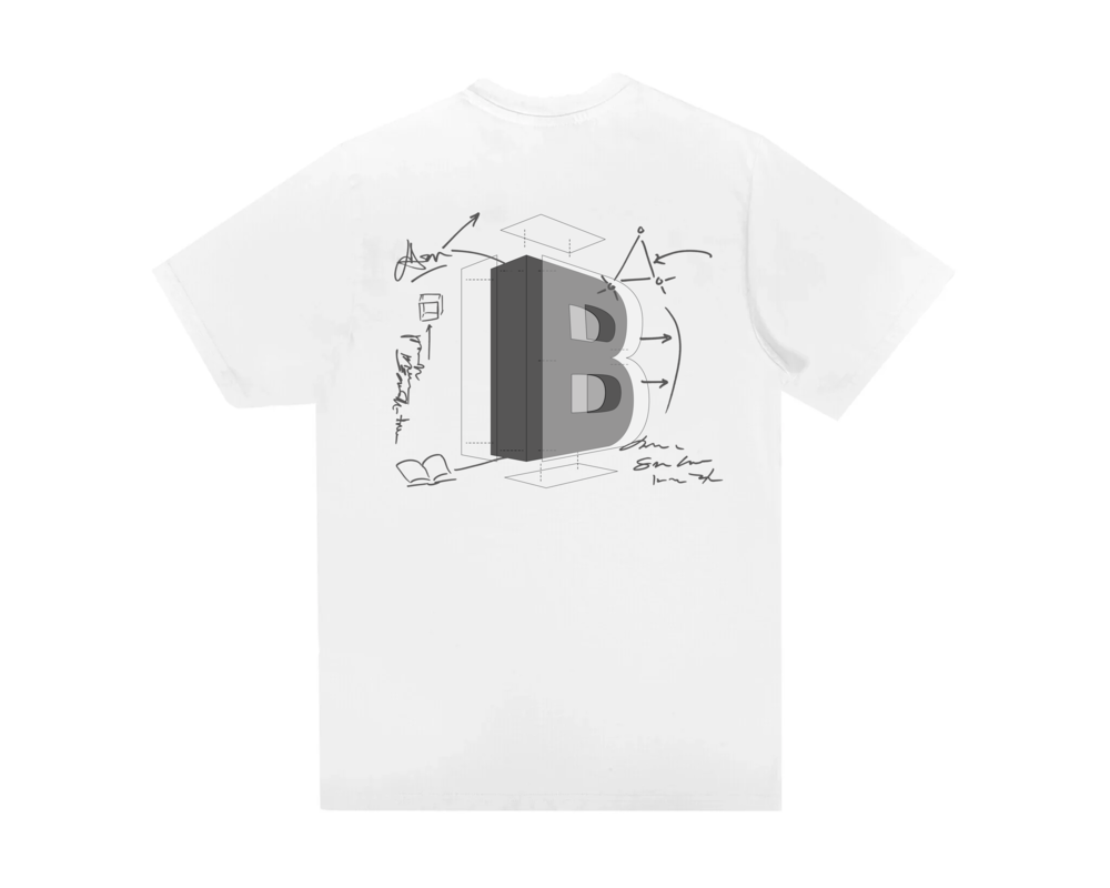 Bruut Blueprint 2.0 T-shirt White Black BT2300 034