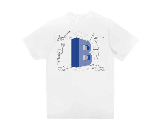 Bruut BluePrint 2.0 T-shirt White Blue BT2300 003