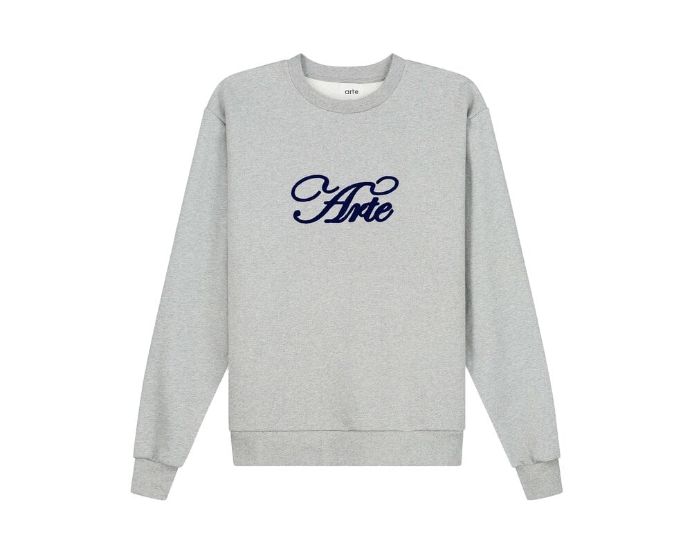 Arte Antwerp Logo Crewneck Grey AW24 129C