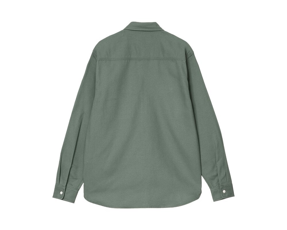 Carhartt WIP LS Clink Shirt Duck Green Rigid I032830.29N.01.03