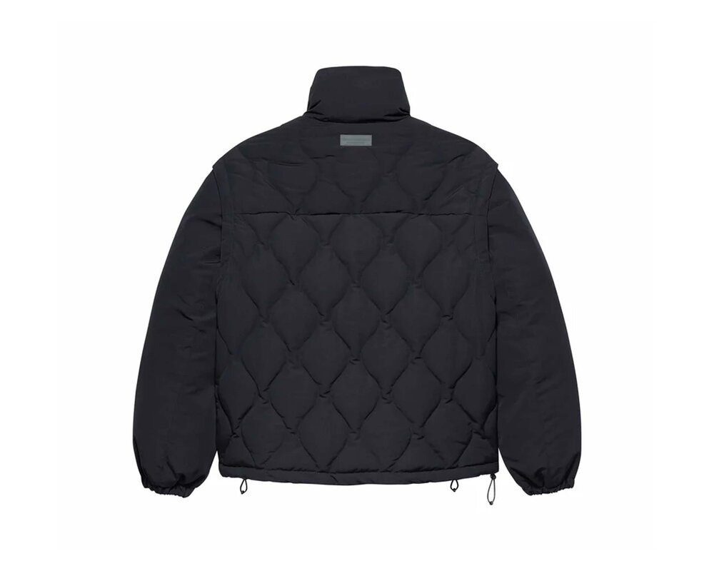 New Amsterdam Surf Association Detachable Sleeves Quilted Jacket Black 2402001001