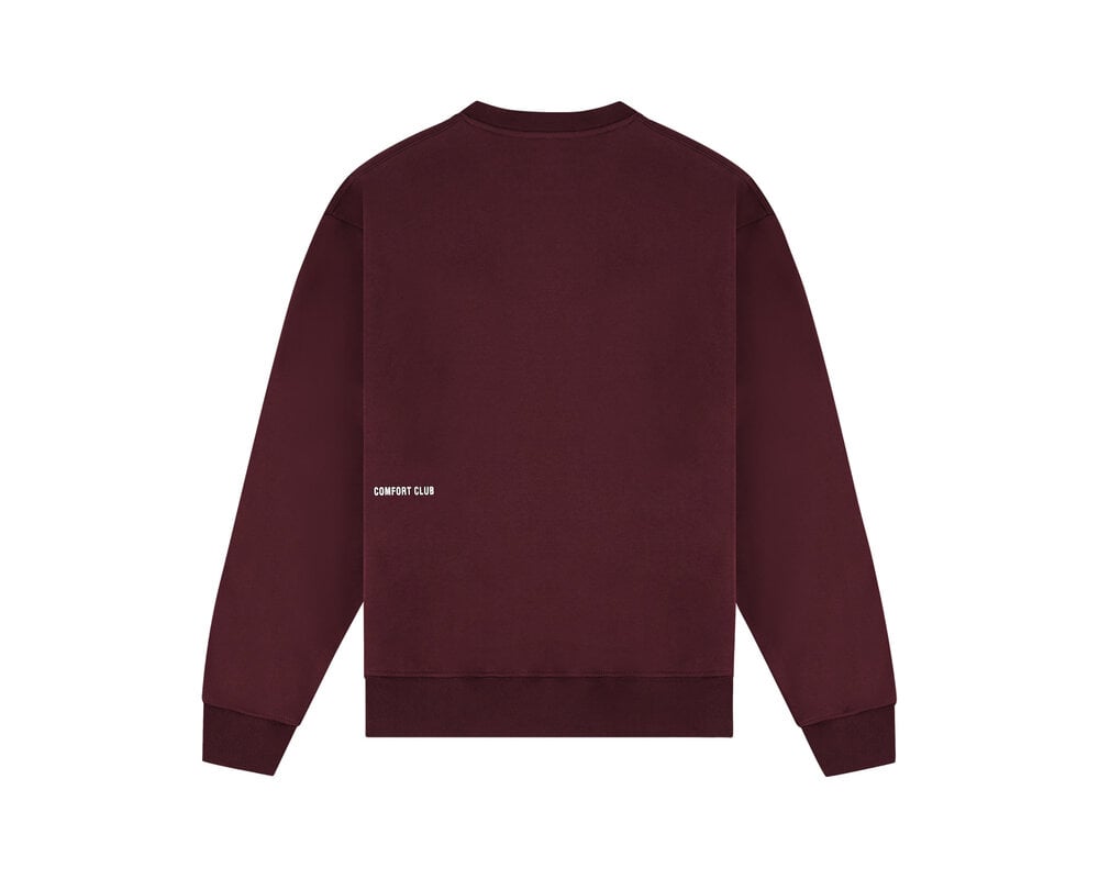 Comfort Club Key Basic Crewneck Burgundy CCN2001 401