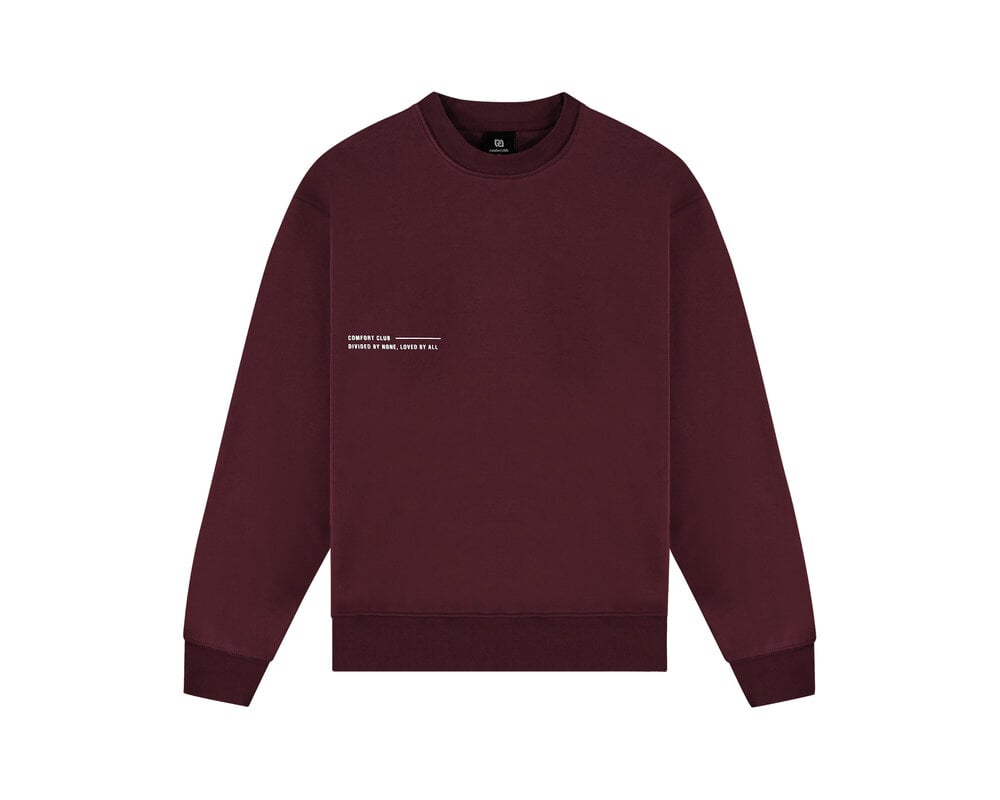 Comfort Club Key Basic Crewneck Burgundy CCN2001 401