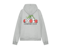 Comfort Club Cherry Dice Hoodie Light Grey Marl CC43010 202