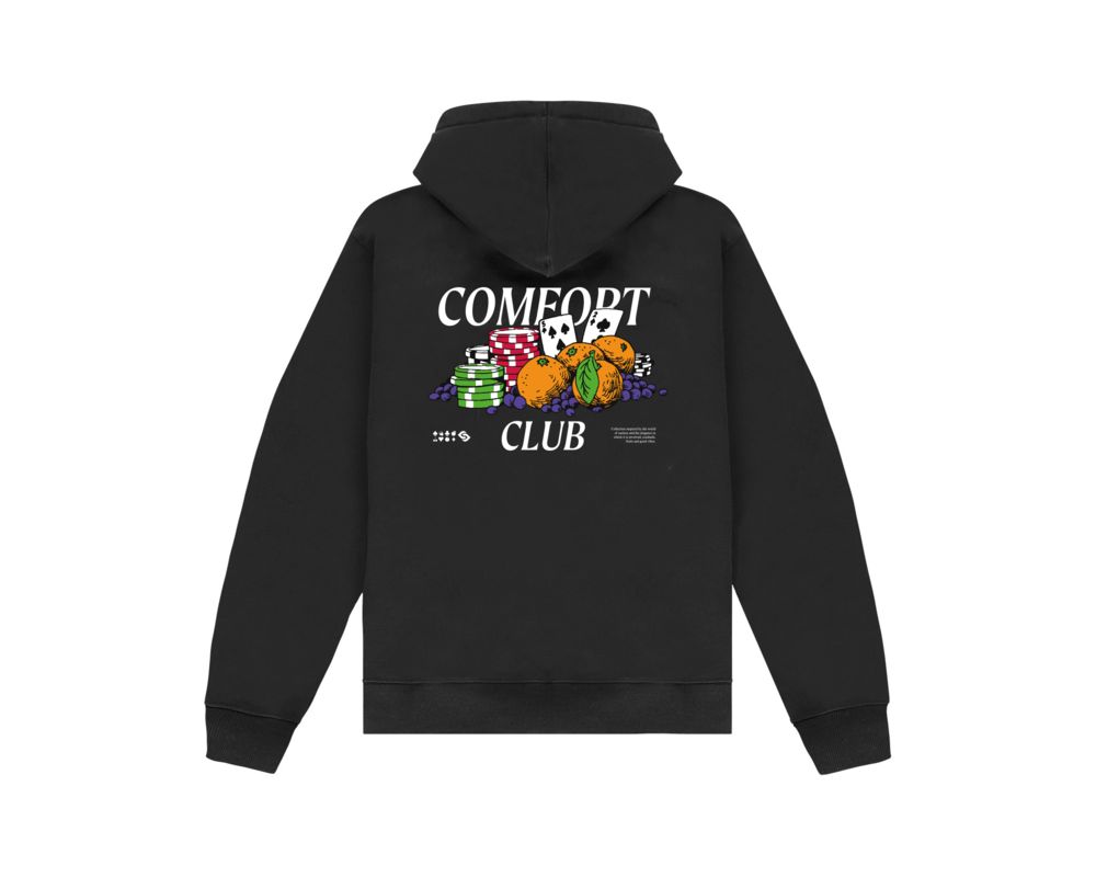 Comfort Club Fruit Fortune Hoodie Black CC43008 006