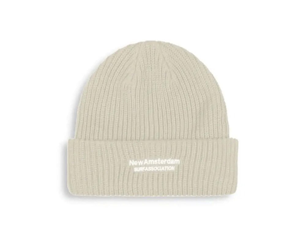 New Amsterdam Surf Association Logo Beanie Bone 2301083004