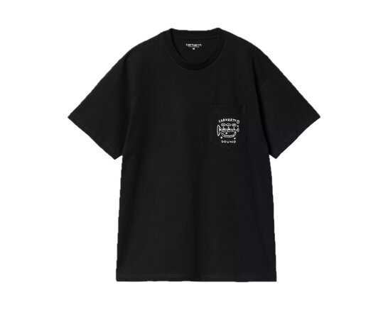 Carhartt WIP SS Fragments Pocket T Shirt Black White I034407.0D2.XX.03
