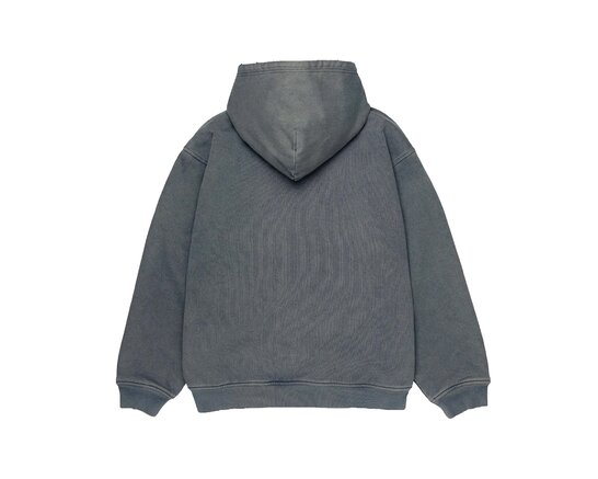 Global Warning Desocialized Double Layered Communication Experts Washed Blue Hoodie DBWDLCH