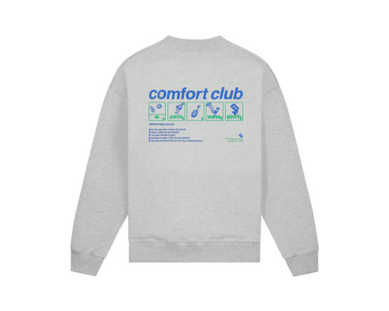 Collectiq Seeding Crewneck Light Gray Marl CC 52001 202