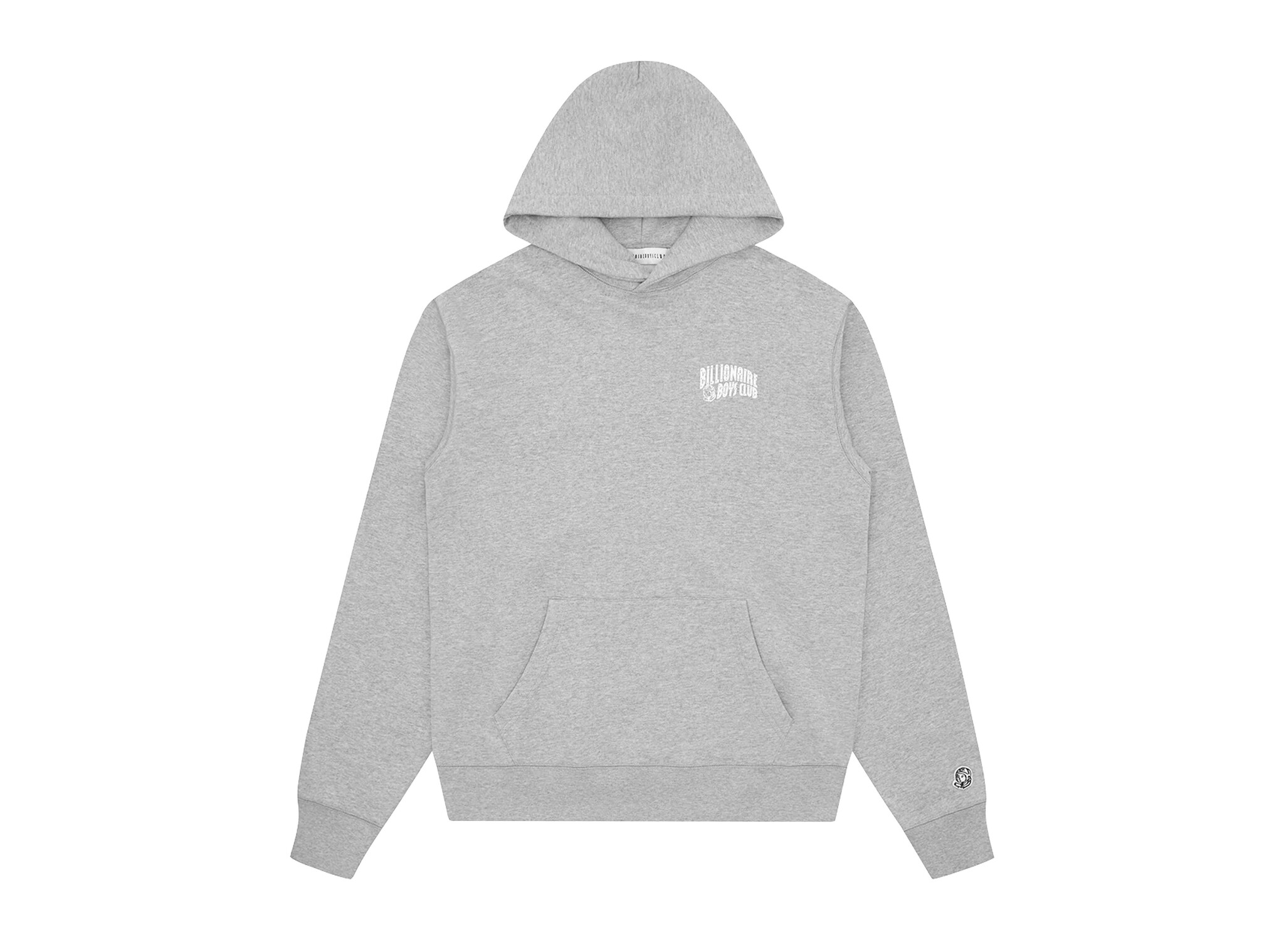 Small Arch Logo Popover Hood Heather Grey BC005 Billionaire Boys Club Small Arch Logo Popover Hood Heather Grey BC005