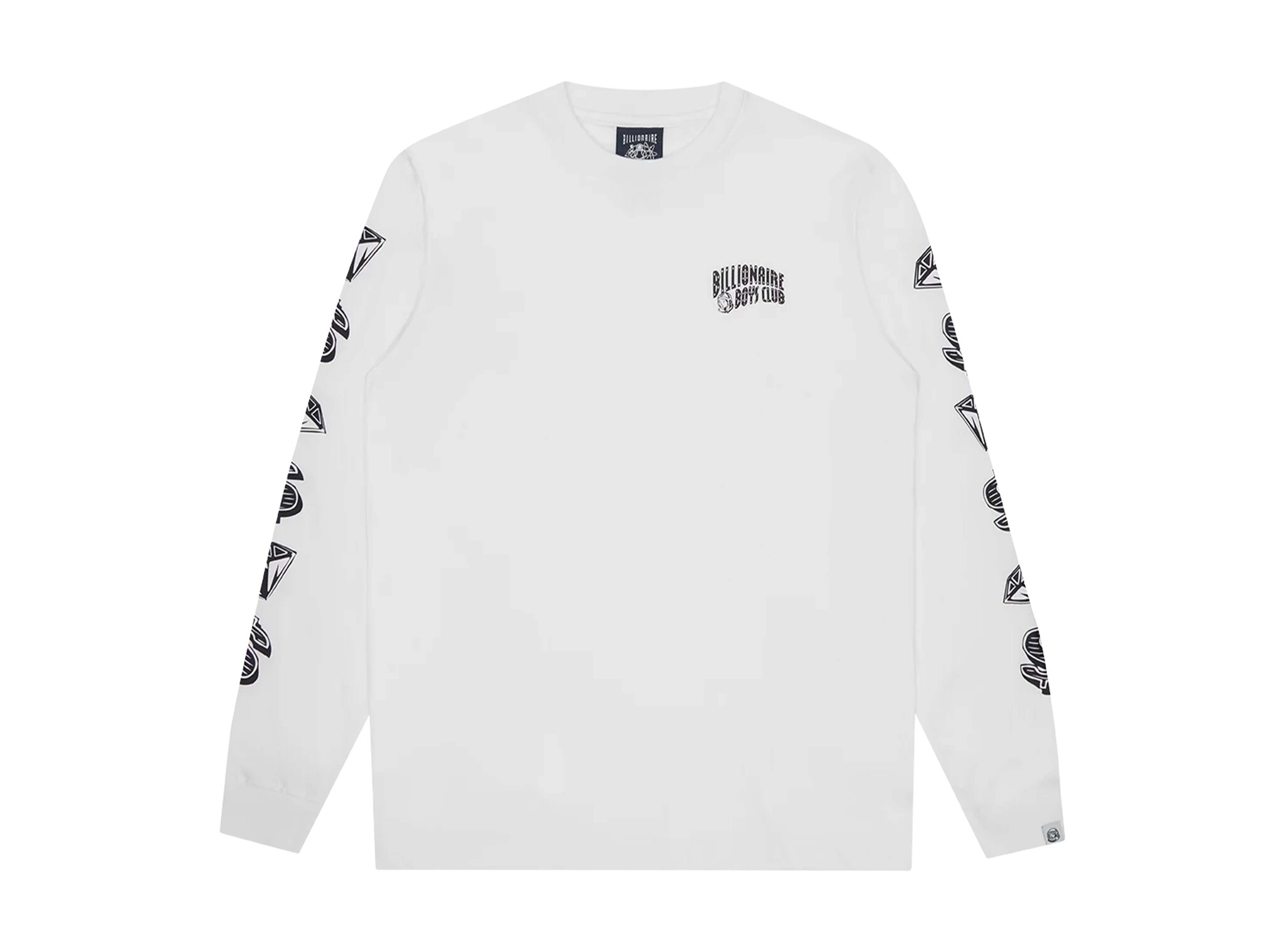 Diamonds & Dollars LS T Shirt White B25252 Billionaire Boys Club Diamonds & Dollars LS T Shirt White B25252