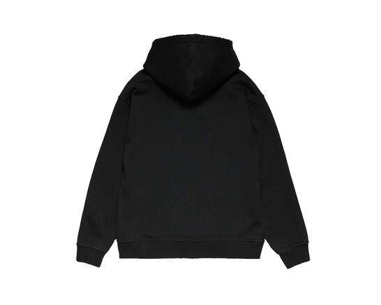 Global Warning Made On Earth Distressed Zip Hoodie Black DDBCPZUH