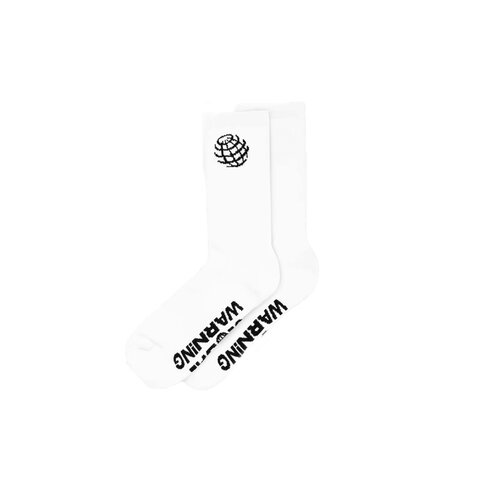 Raster Globe Logo Socks White DDRGLSW