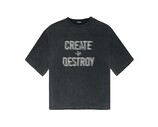 Global Warning Create + Destroy T-shirt Washed Black DDCDWB