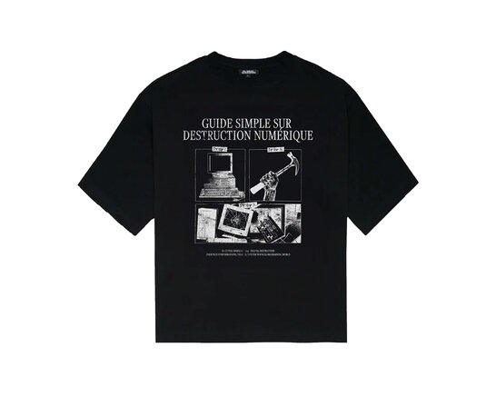 Global Warning Guide Simple T-shirt Black DDGSTB