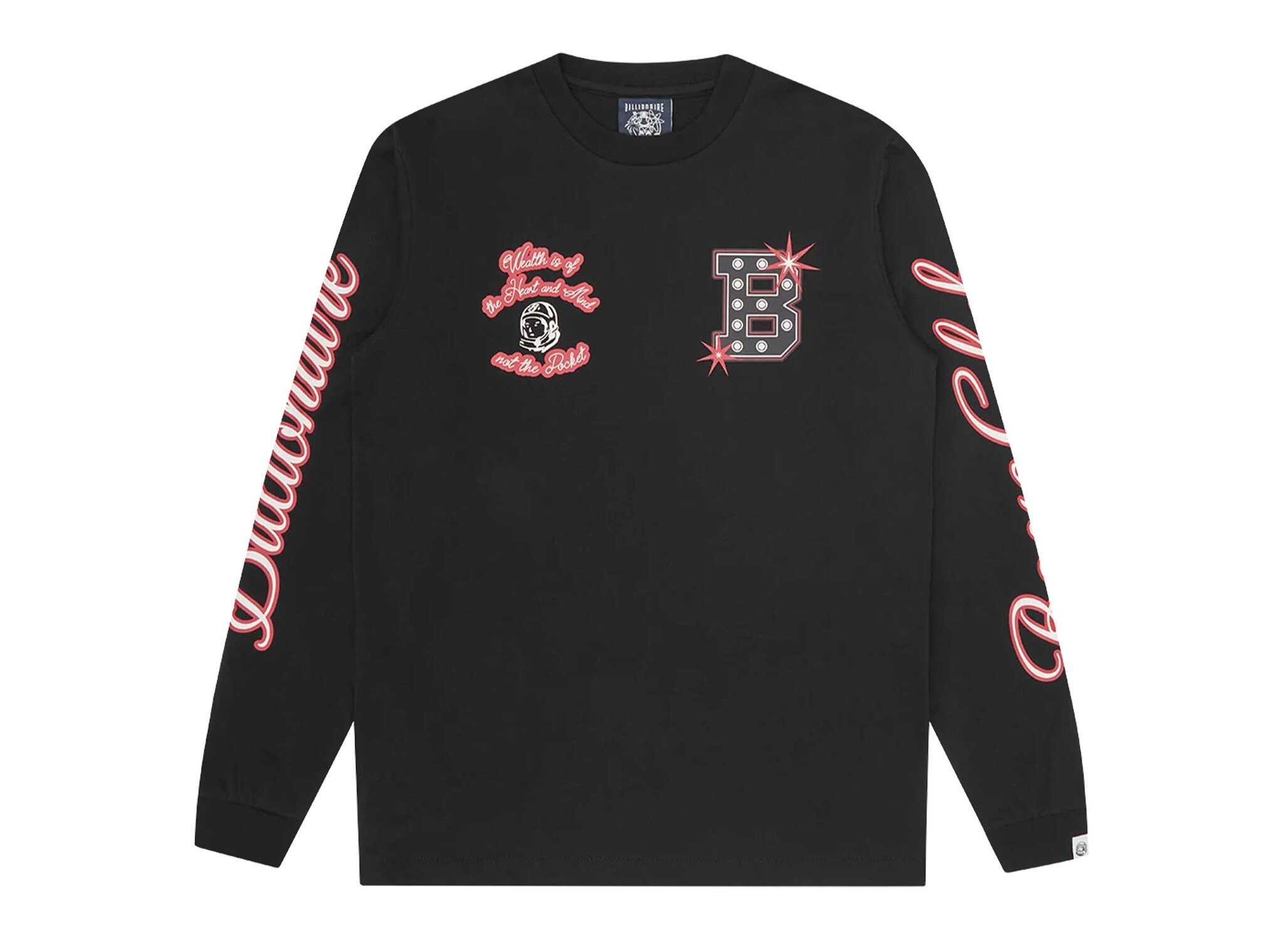 Multi Graphic LS T Shirt Black B25253 Billionaire Boys Club Multi Graphic LS T Shirt Black B25253