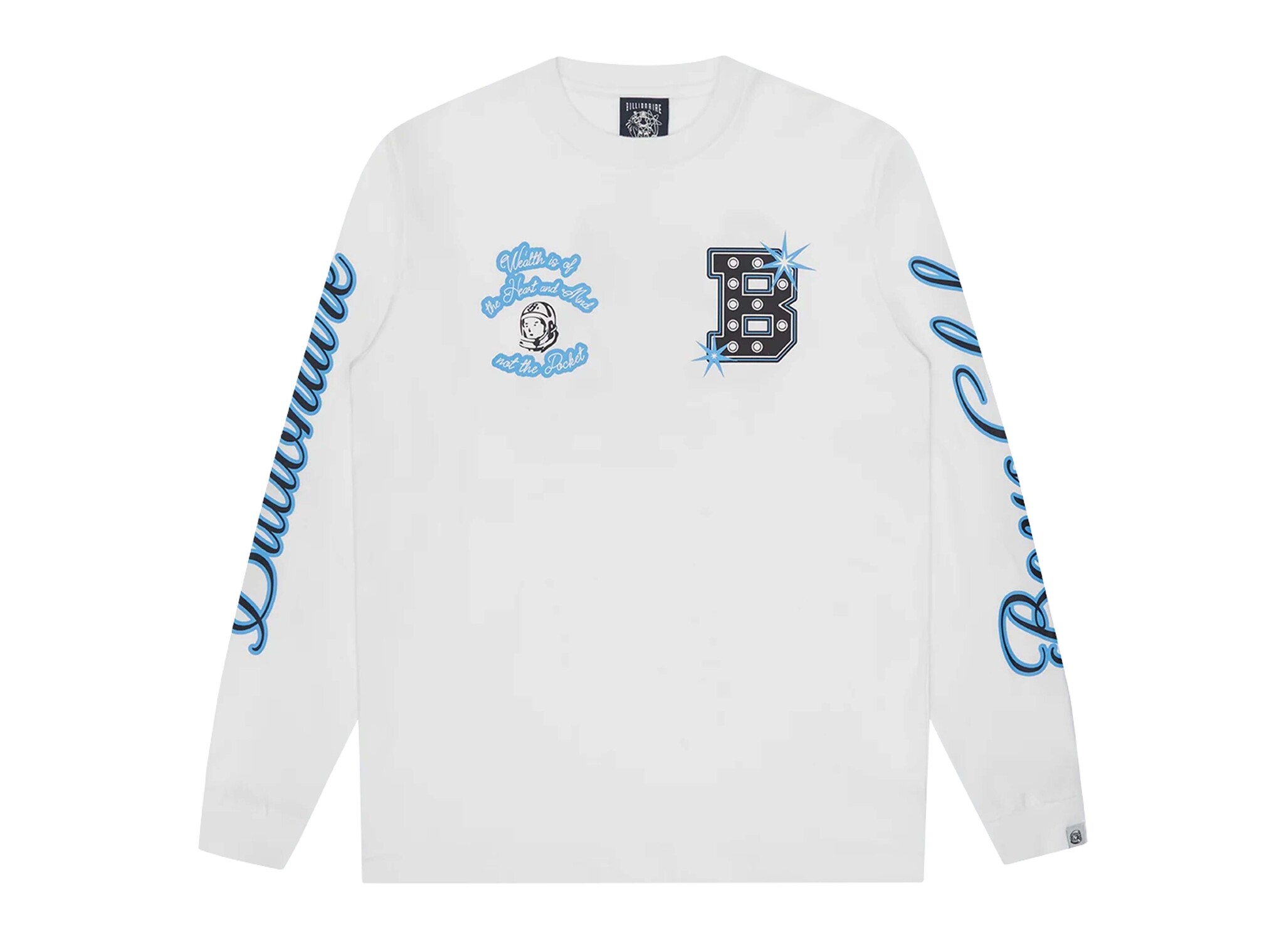 Multi Graphic LS T Shirt White B25253 Billionaire Boys Club Multi Graphic LS T Shirt White B25253