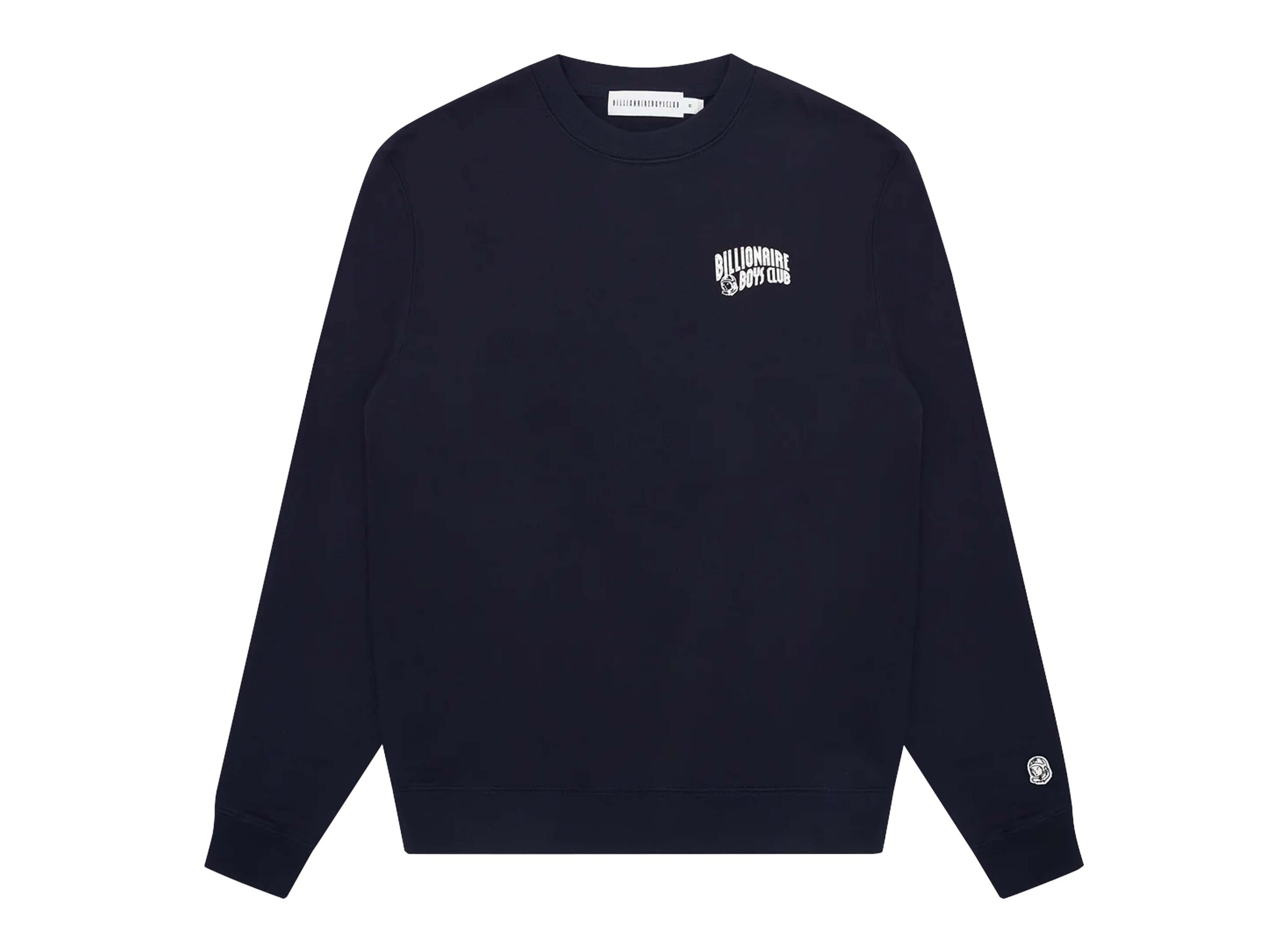 Small Arch Logo Crewneck Navy White BC004 Billionaire Boys Club Small Arch Logo Crewneck Navy White BC004