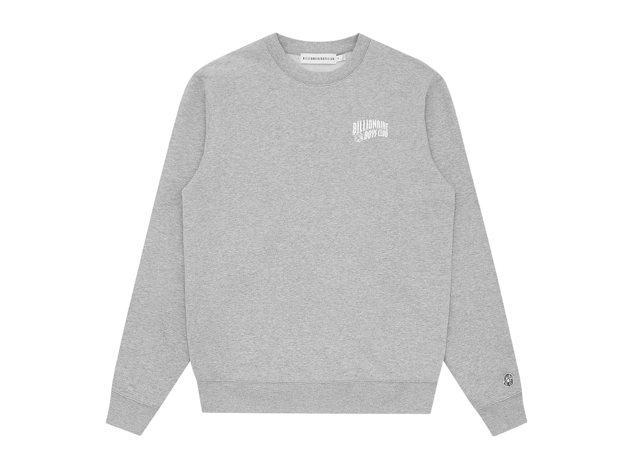 Small Arch Logo Crewneck Heather Grey BC004 Billionaire Boys Club Small Arch Logo Crewneck Heather Grey BC004