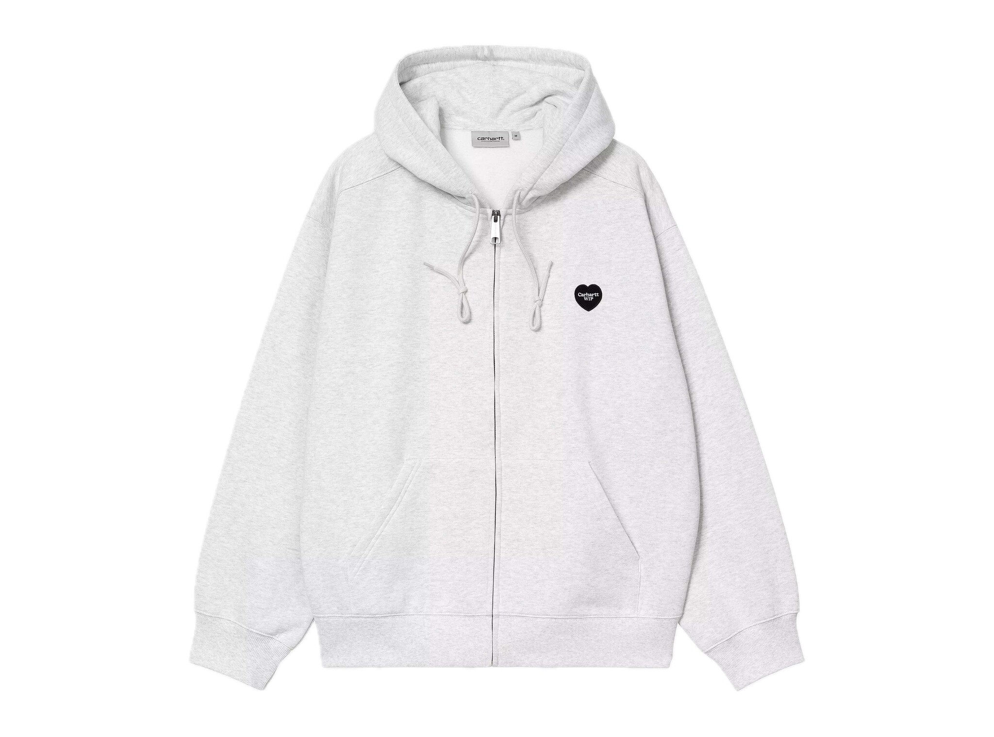 Carhartt WIP Hooded Heart II Hartt Sweat Jacket Ash Heather I035176.482.XX.03