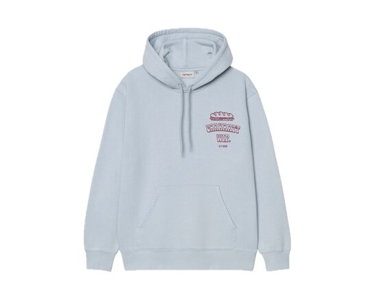 Carhartt WIP Hooded Sandwich Sweat Blue Fog Red I035277.36B.XX.03