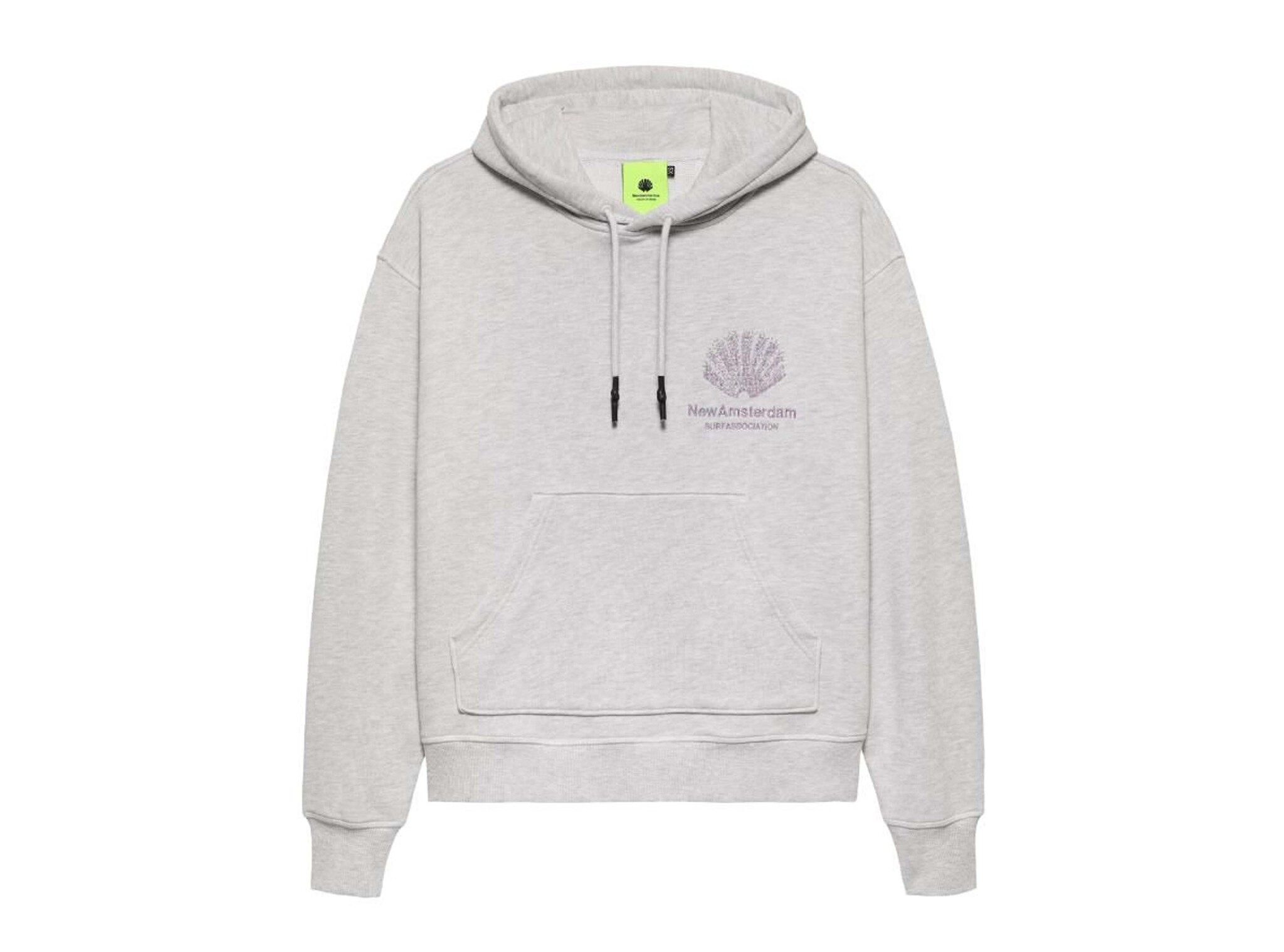 Sprayed Logo Hoodie Ash 2504003001 New Amsterdam Surf Association Sprayed Logo Hoodie Ash 2504003001
