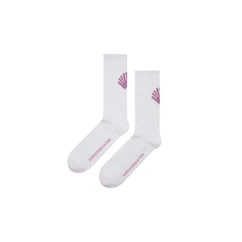 Logo Socks White Purple Haze 2501193002