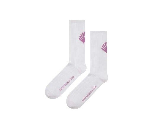 New Amsterdam Surf Association Logo Socks White Purple Haze 2501193003