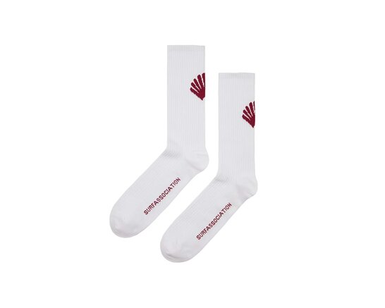 New Amsterdam Surf Association Logo Socks White Tandori Spice 2501193002