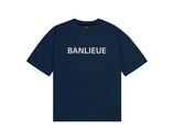 Reflective Print T-Shirt Navy BPLUS-FW23-TS04-409
