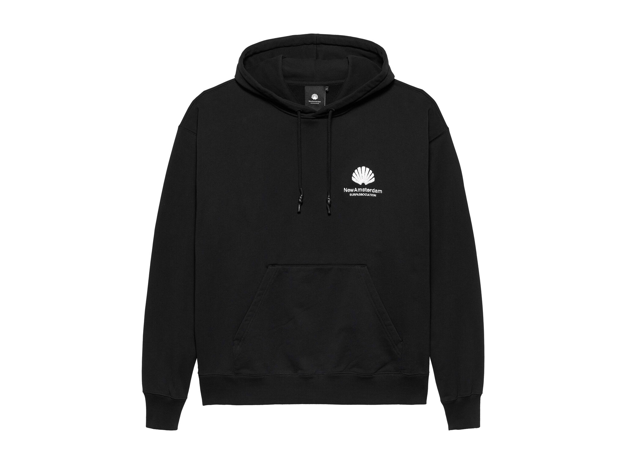 Logo Hoodie Black White 2502098003 New Amsterdam Surf Association Logo Hoodie Black White 2502098003
