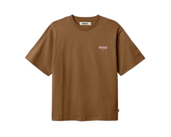 Woodbird WBBaine Pho Tee Dark Brown 2536 404