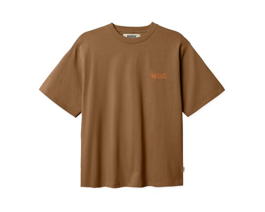 Woodbird WBBaine Flower Tee Dark Brown 2536 407
