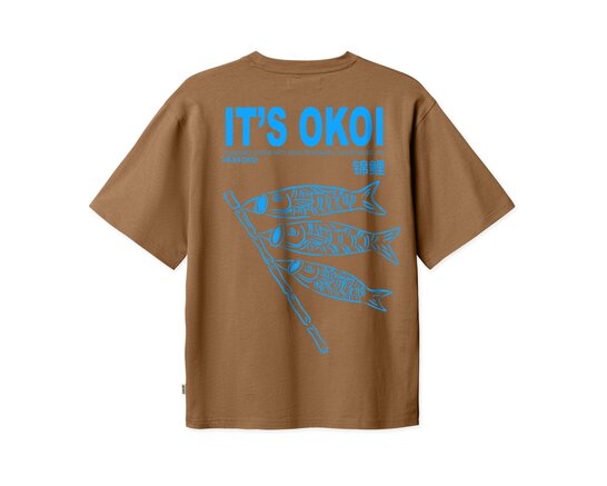 Woodbird WBBaine Koi Tee Dark Brown 2536 410