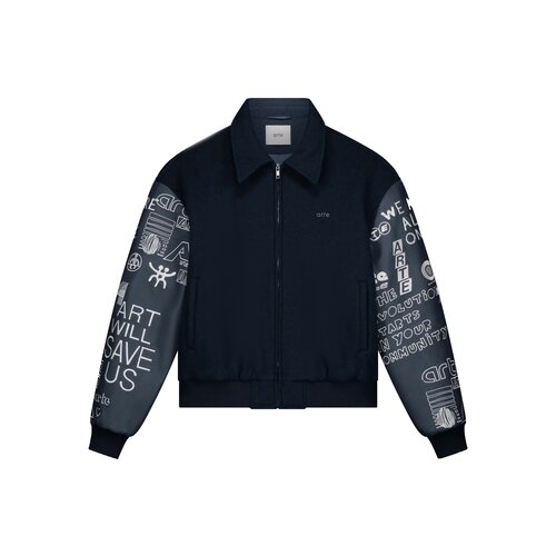 Art Saves College Jacket Navy AW25 074J