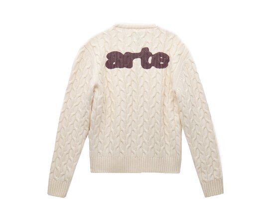 Arte Antwerp Knit Sweater Cream AW25 135C