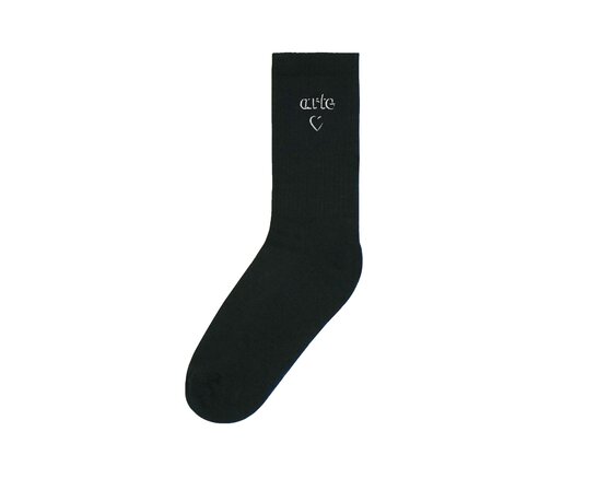 Arte Antwerp Heart Logo Socks Black AW25 241M