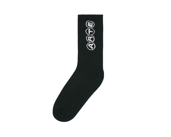 Arte Antwerp Circle Logo Socks Black AW25 236M