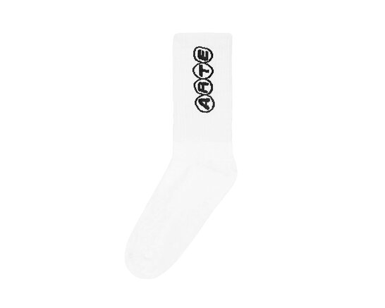 Arte Antwerp Circle Logo Socks White AW25 236M