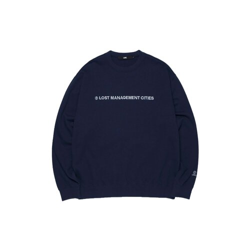 Capital Logo Sweatshirt Navy 0LM21FSW003