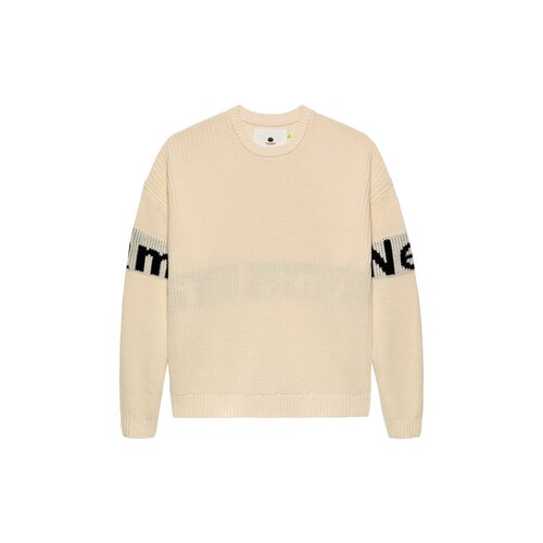 Name Crew Knit Ecru Black 2502026002