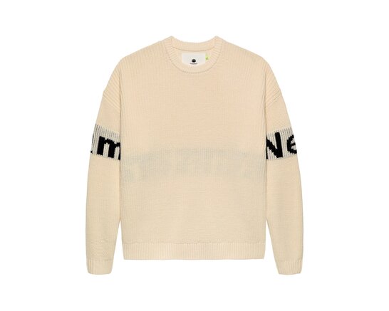 New Amsterdam Surf Association Name Crew Knit Ecru Black 2502026002