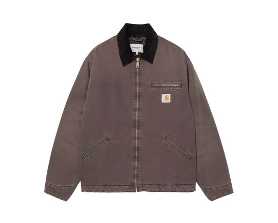 Carhartt WIP OG Detroit Jacket Tobacco Black Stone Canvas I035614.1YL.4O.03