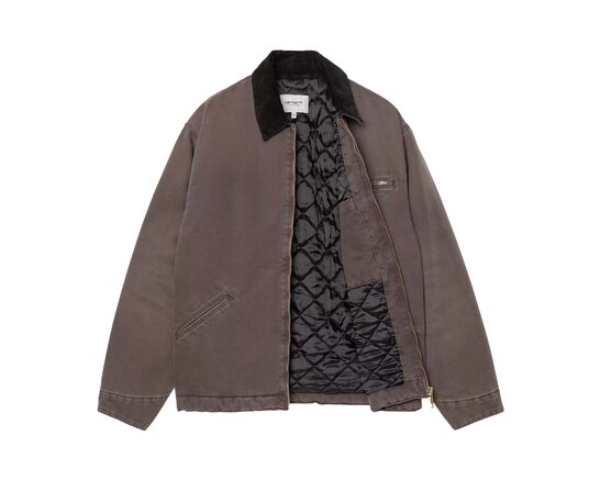 Carhartt WIP OG Detroit Jacket Tobacco Black Stone Canvas I035614.1YL.4O.03
