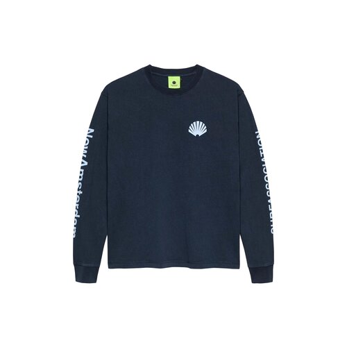 Logo Longsleeve Navy Denim Blue 2502085002
